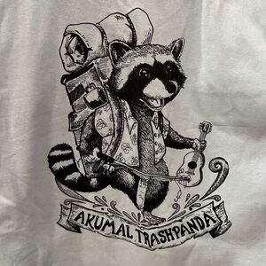 Akumal Trashpanda Gray Short Sleeve Tee